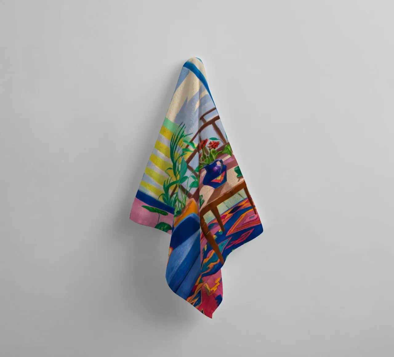 Eclectic Bloom Corner towel by Lumi Eyes