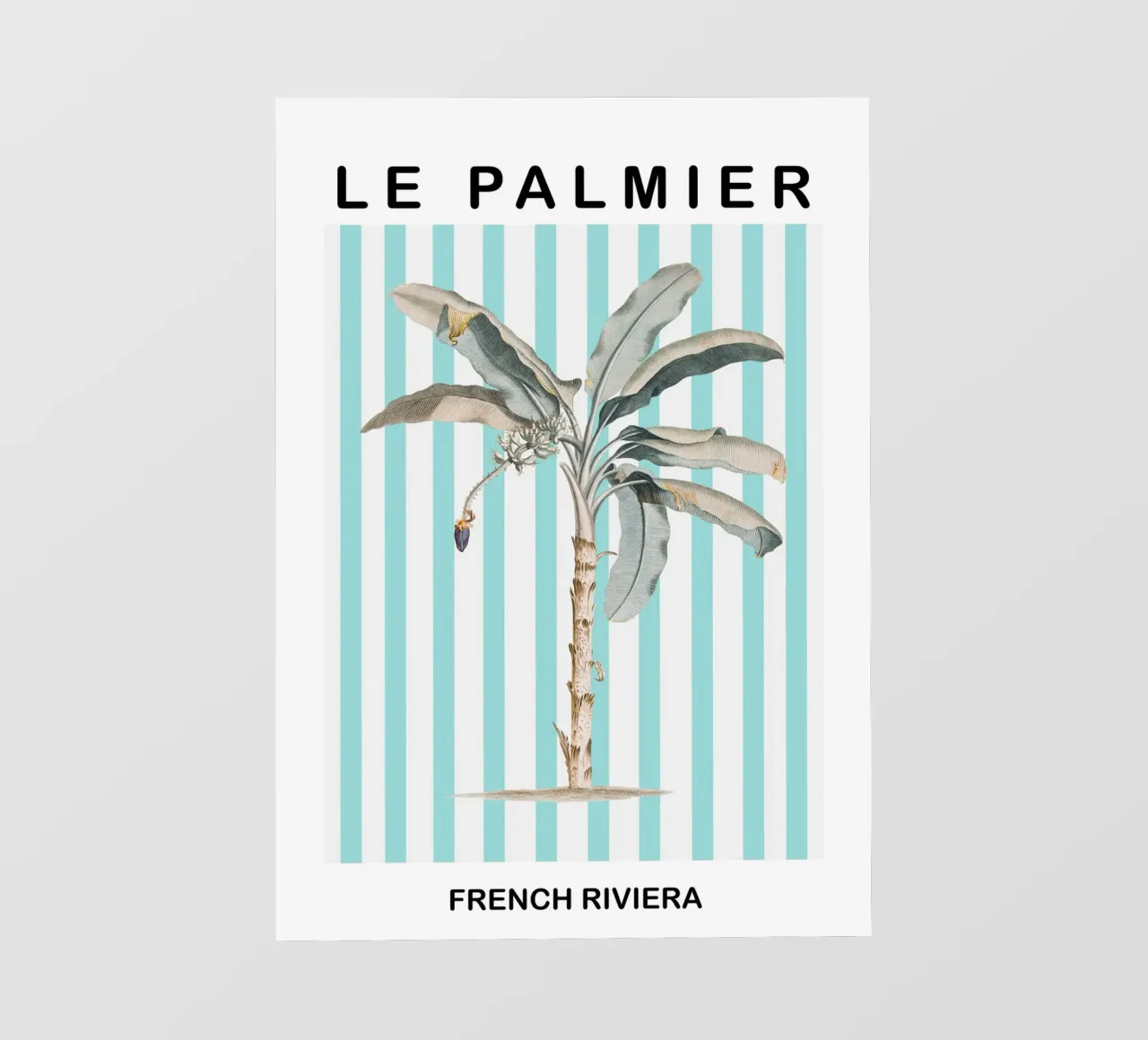 Le Palmier Striped Palm Tree pellicola backlit da GraceDigitalArtCo
