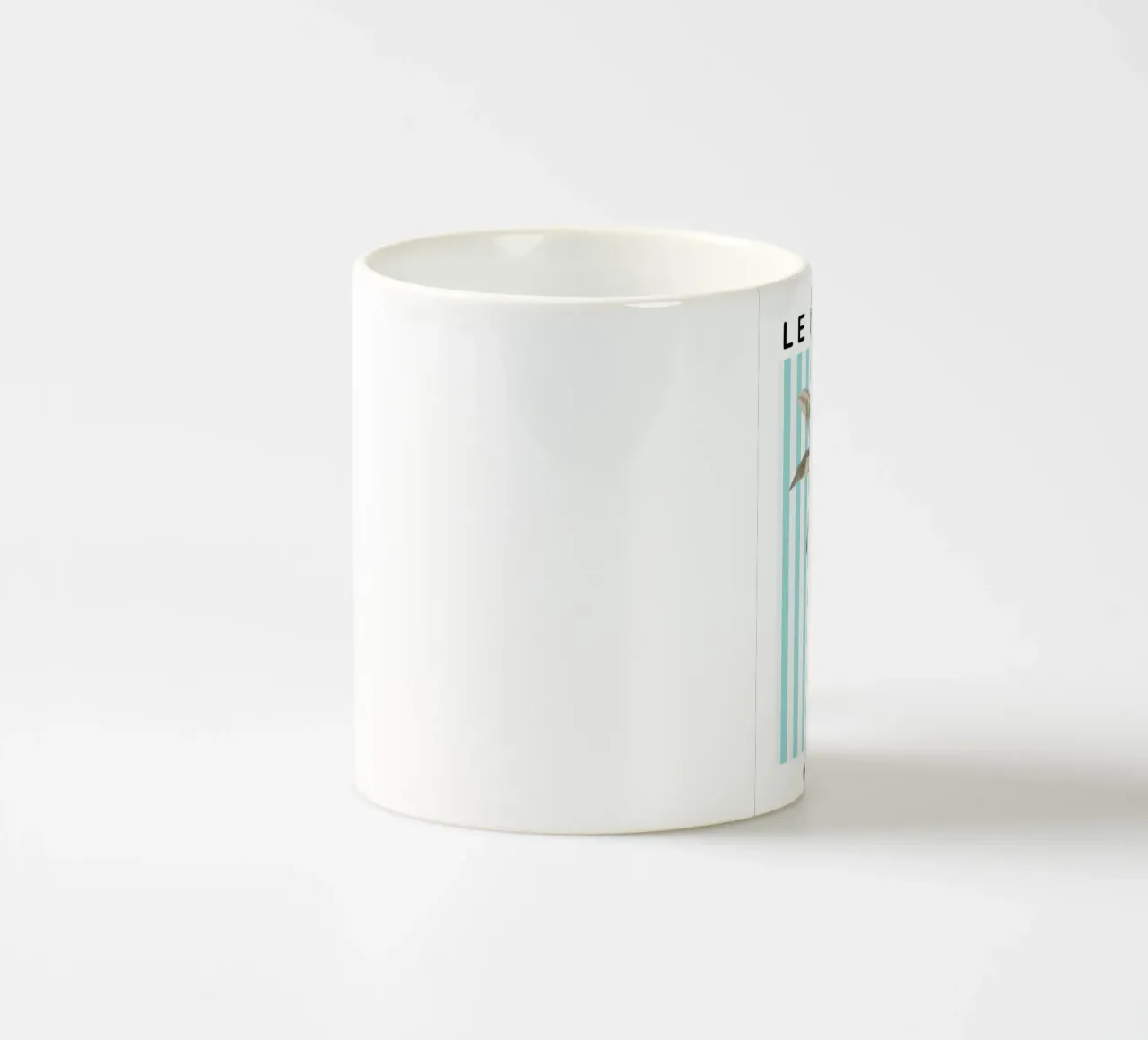 Le Palmier Striped Palm Tree tazza in ceramica da GraceDigitalArtCo