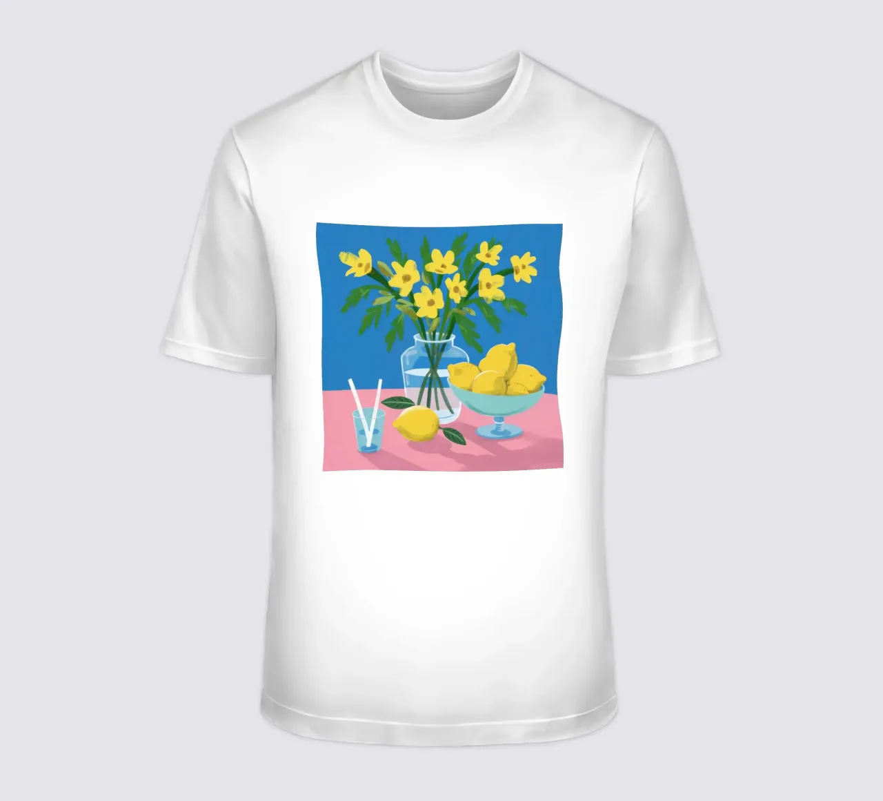 Giallo limone Quiete t-shirt da Chroma Haven