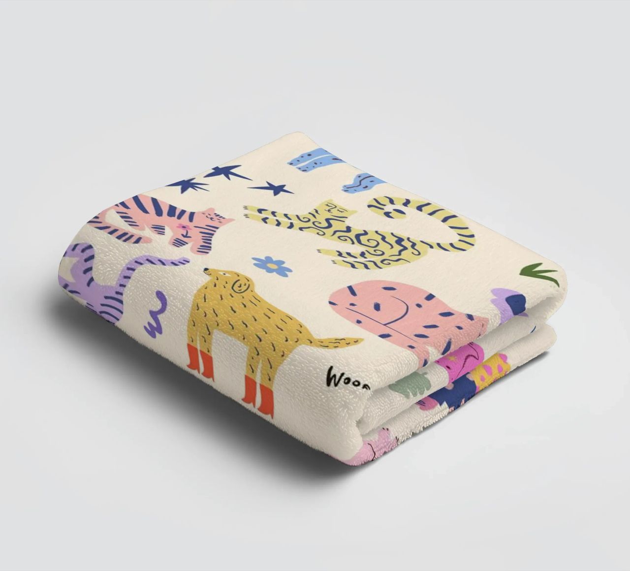 Chats et chiens serviette de bain de Rose Beck Art