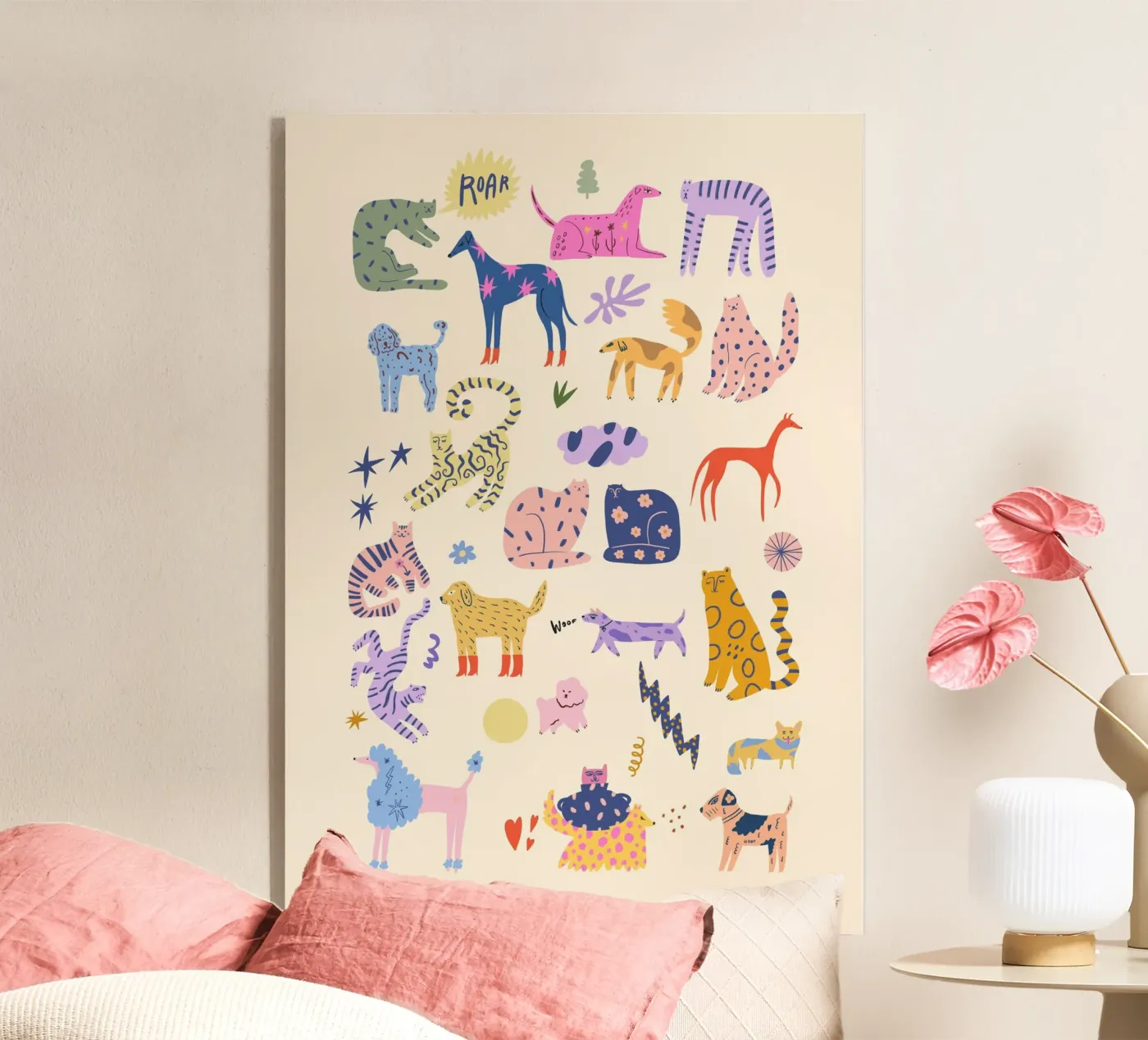 Gatti e cani plexiglass da Rose Beck Art