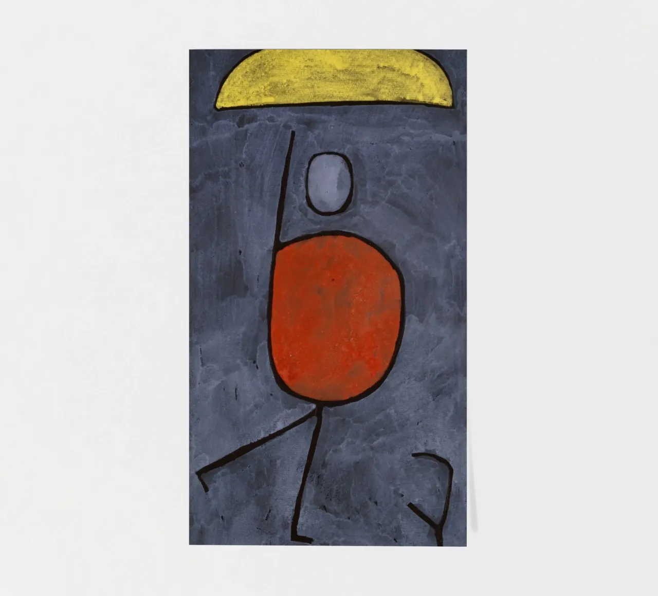 Paul Klee - Con ombrello (1939) foglio adesivo da Wirla