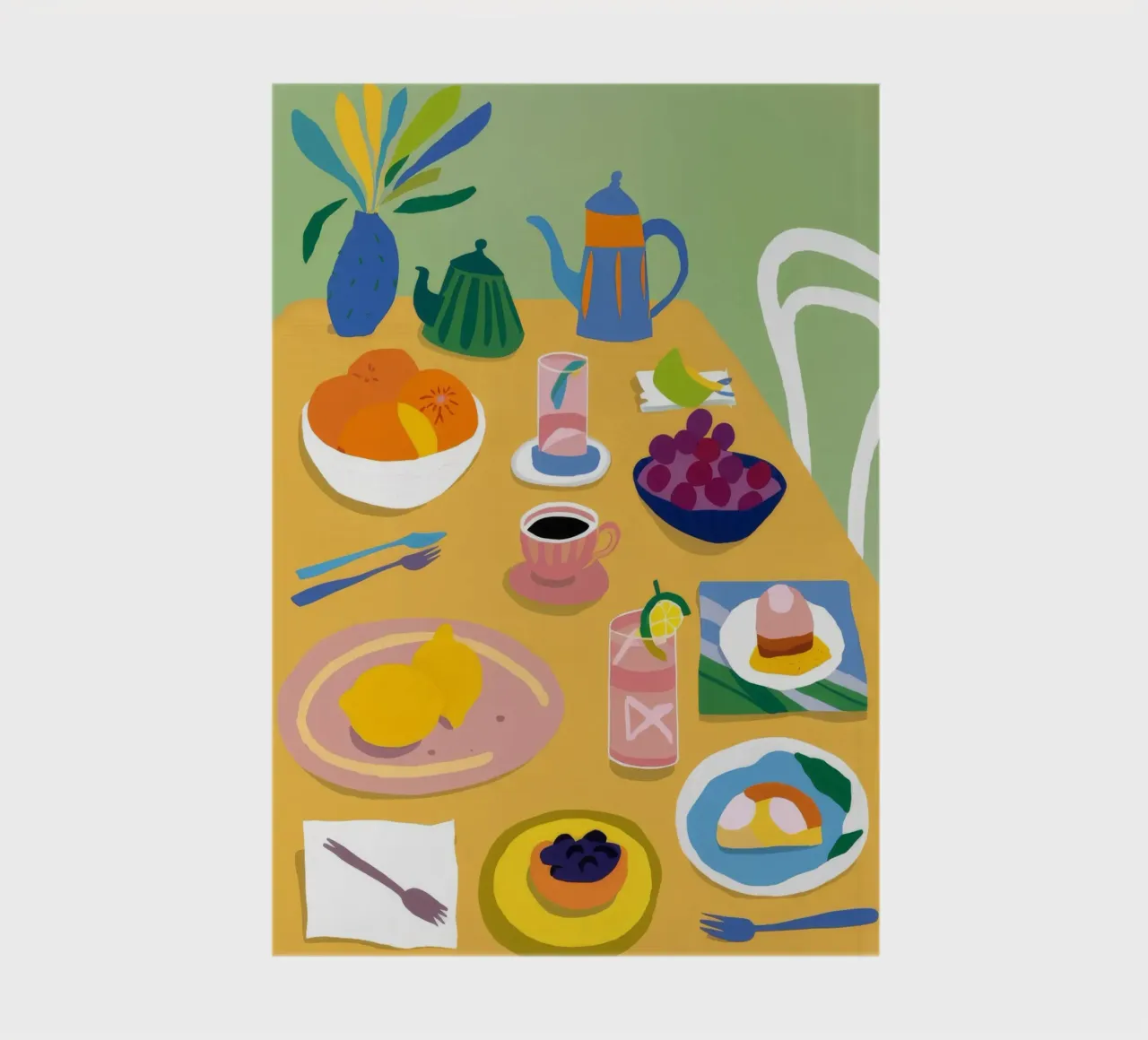 Breakfast Spread Delight notebook by Chroma Haven