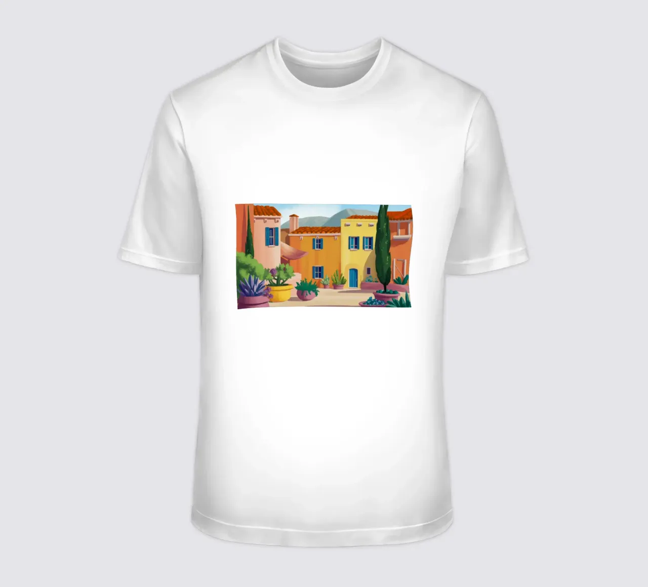 Cortile Citrus Calm t-shirt da Chroma Haven