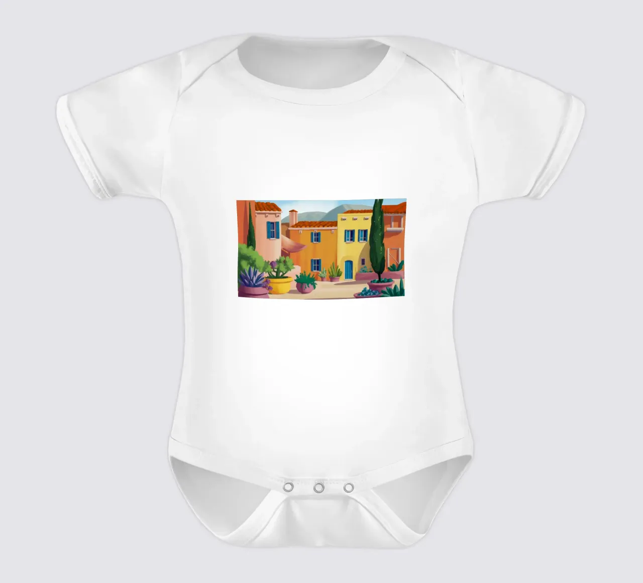 Cortile Citrus Calm body neonato maniche corte da Chroma Haven