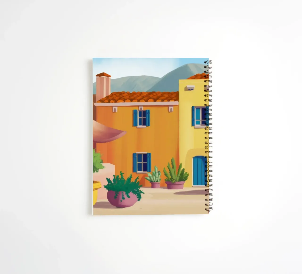 Courtyard Citrus Calm spiral notebook by Chroma Haven
