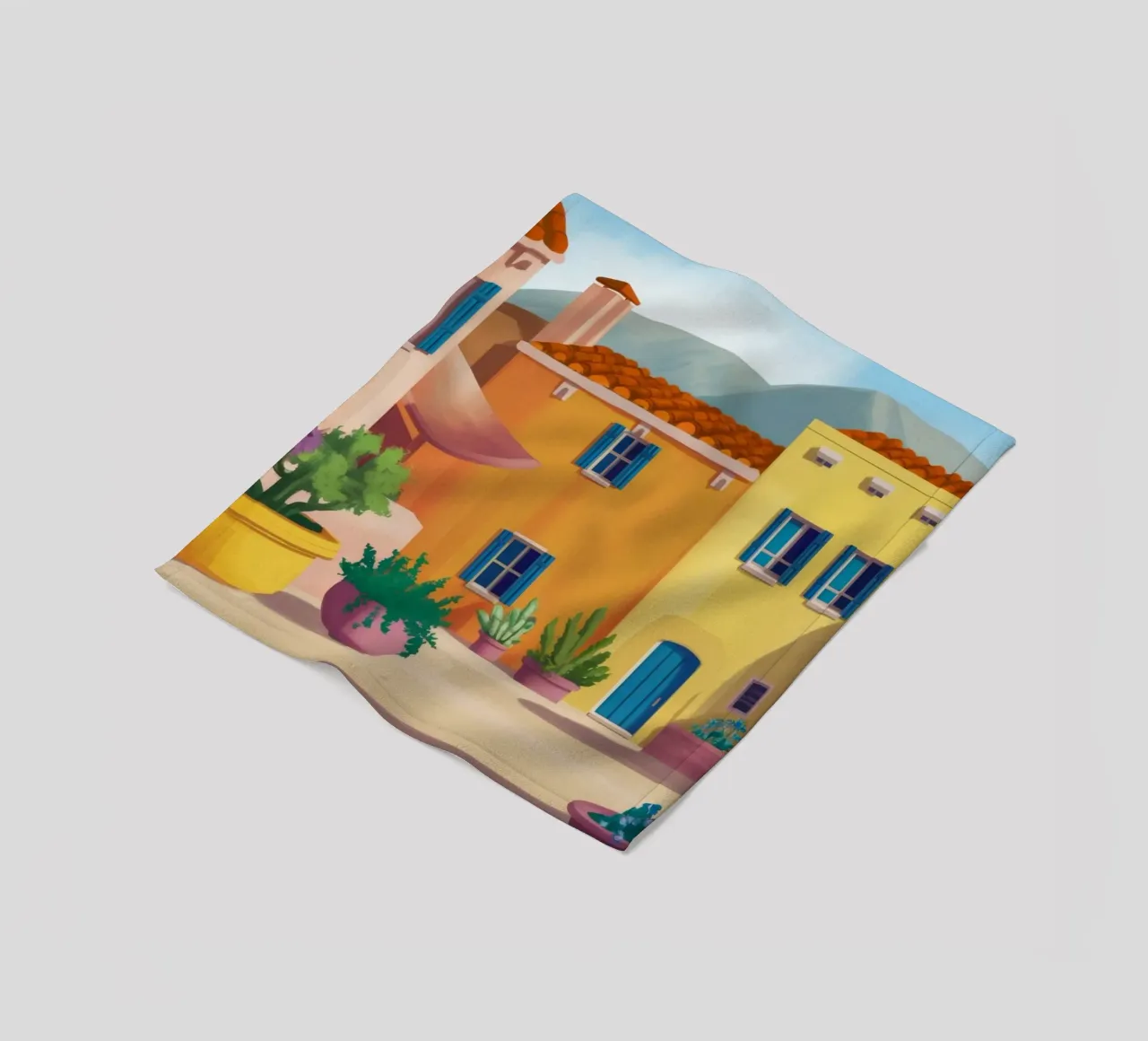 Cortile Citrus Calm coperta in pile da Chroma Haven