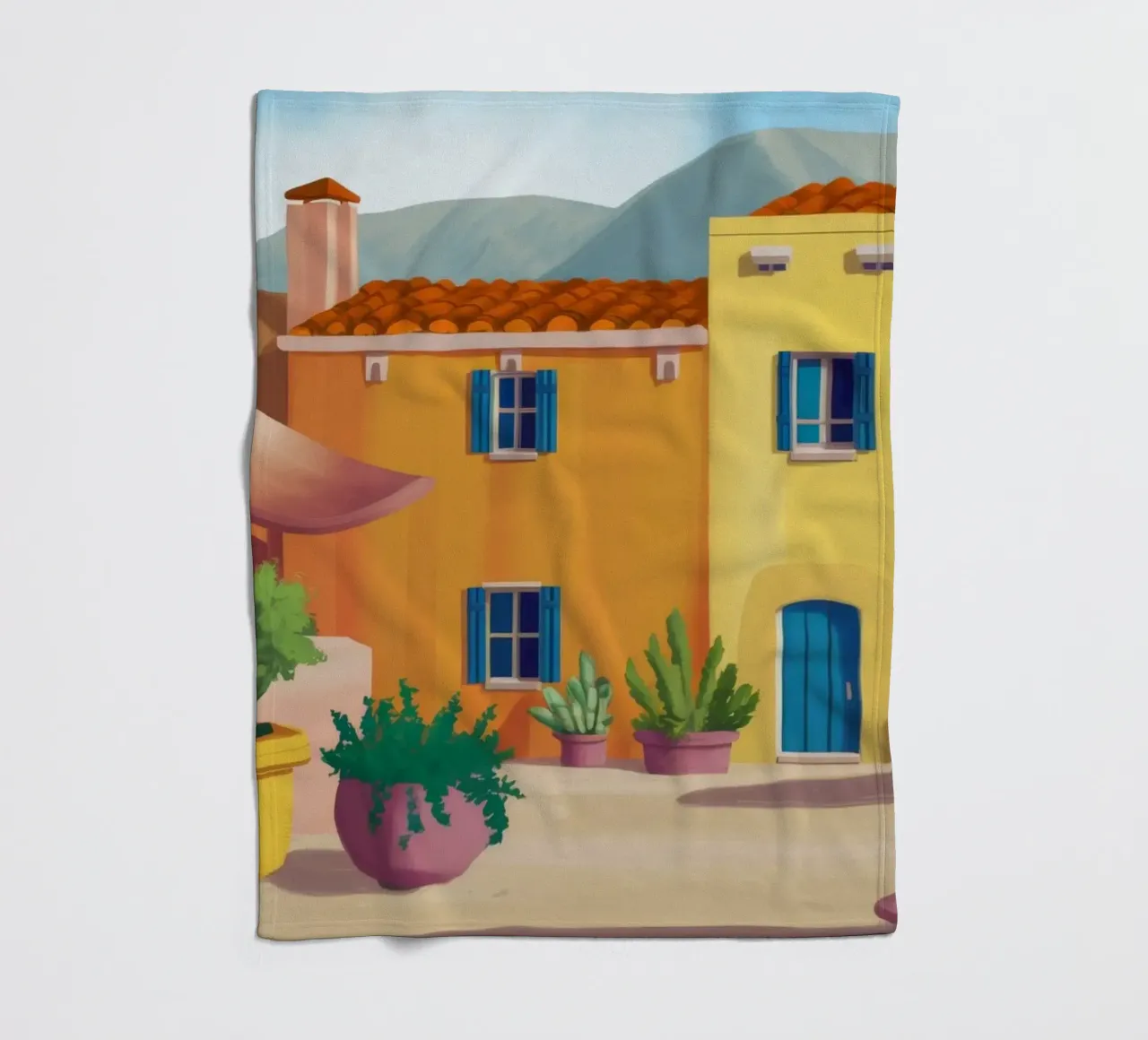 Cortile Citrus Calm coperta in pile da Chroma Haven