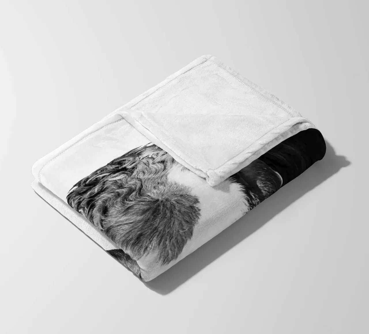 Schwarz. Weiß. Kuh. coperta in pile da DigiWunderwerk