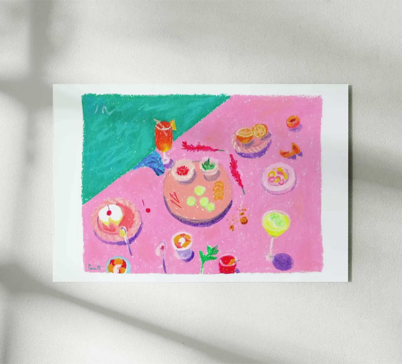 Pool Party acryl van Berserk Prints by Maria M.C.