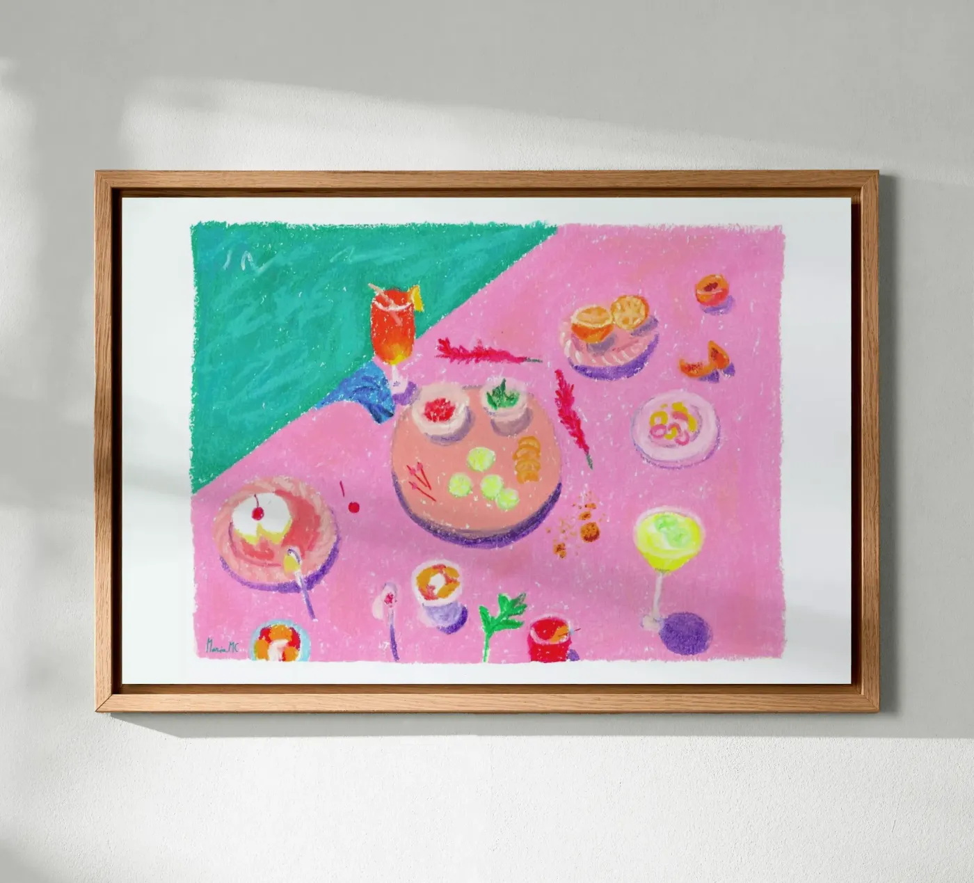 Pool Party pannello forex da Berserk Prints by Maria M.C.