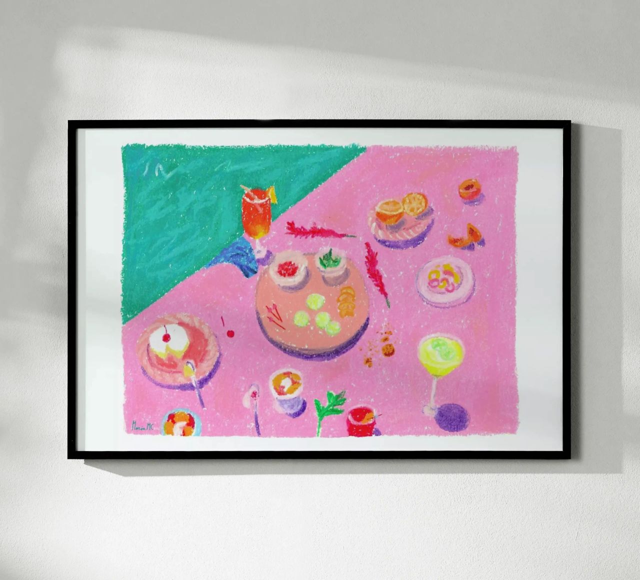 Pool Party poster by Berserk Prints by Maria M.C.