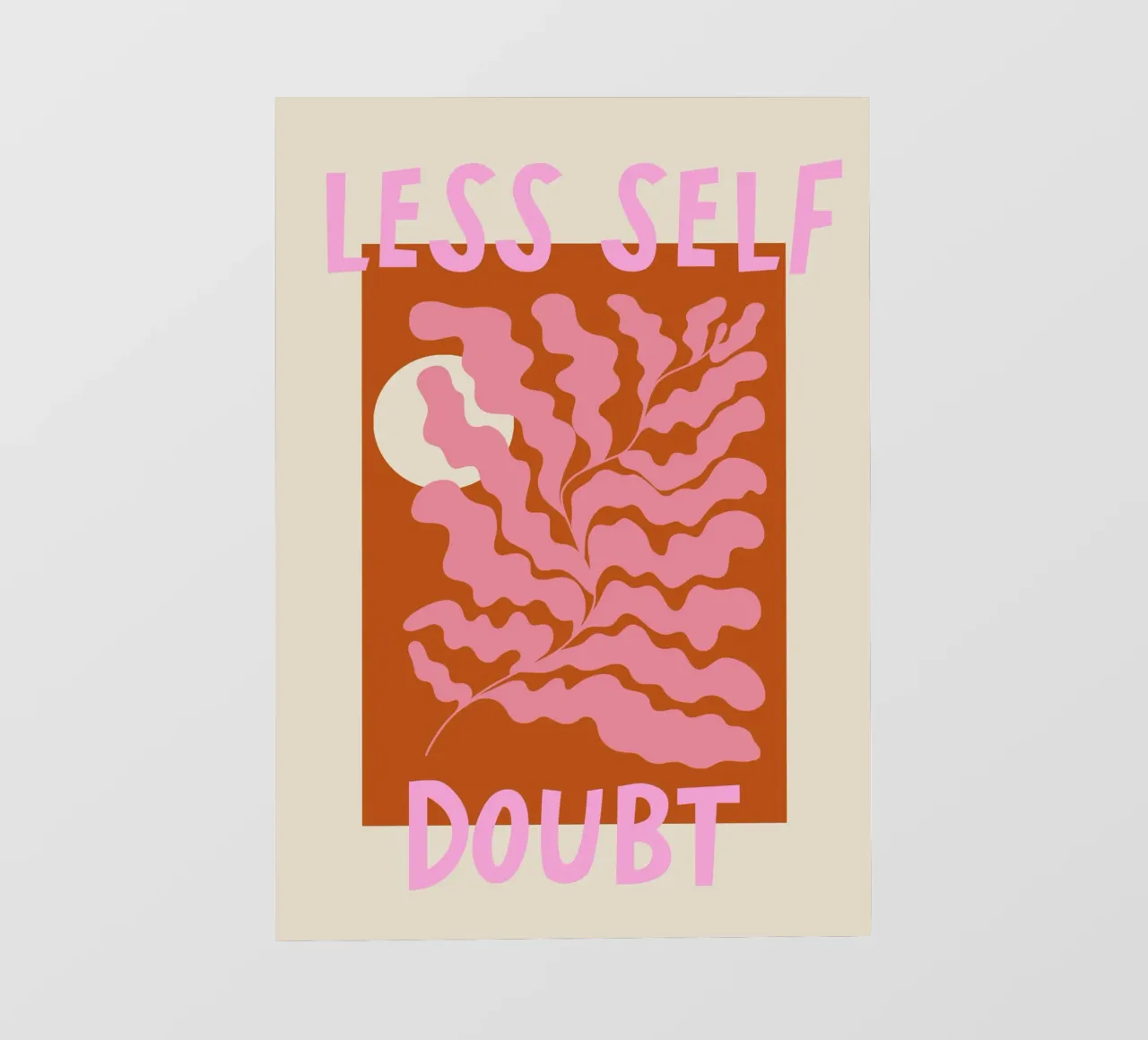 Less Self Doubt Abstract Art telo in pvc da GraceDigitalArtCo
