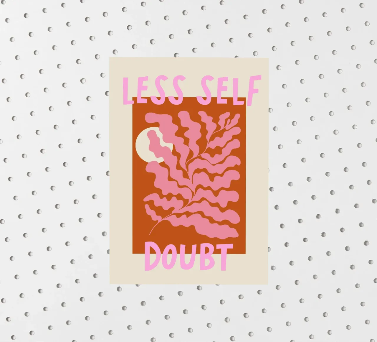 Less Self Doubt Abstract Art adesivo da GraceDigitalArtCo