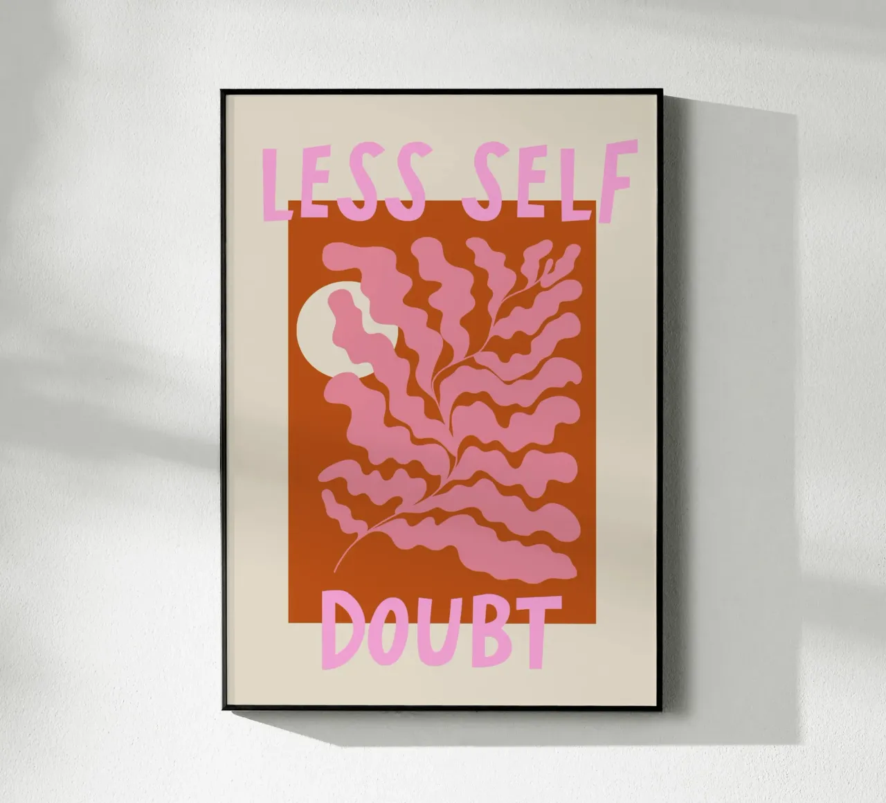 Less Self Doubt Abstract Art plexiglass da GraceDigitalArtCo