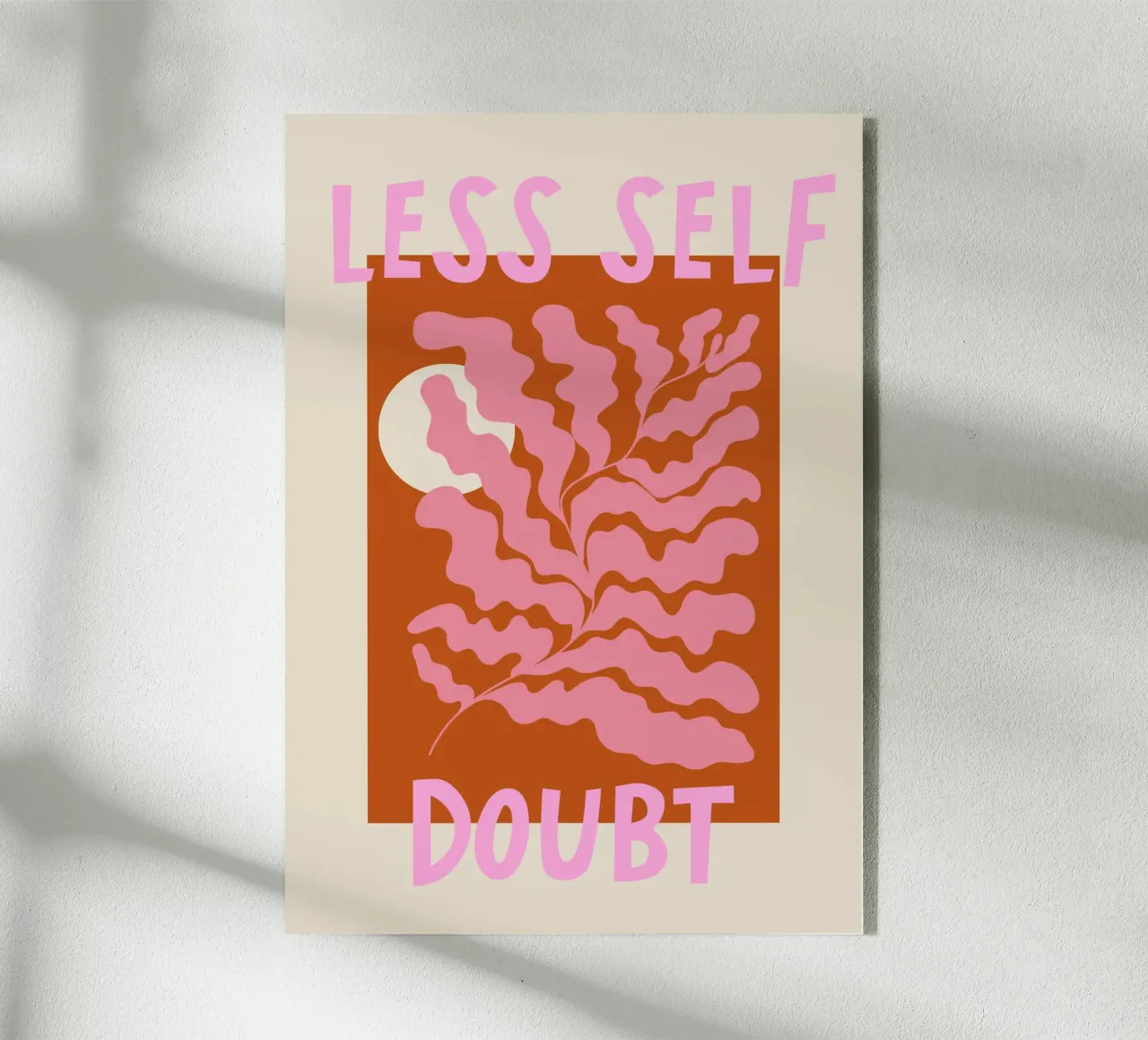 Less Self Doubt Abstract Art plexiglass da GraceDigitalArtCo