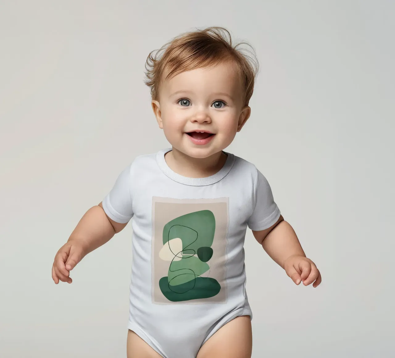 Floating Abstraction 2 Kurzarm Babybody von cityart