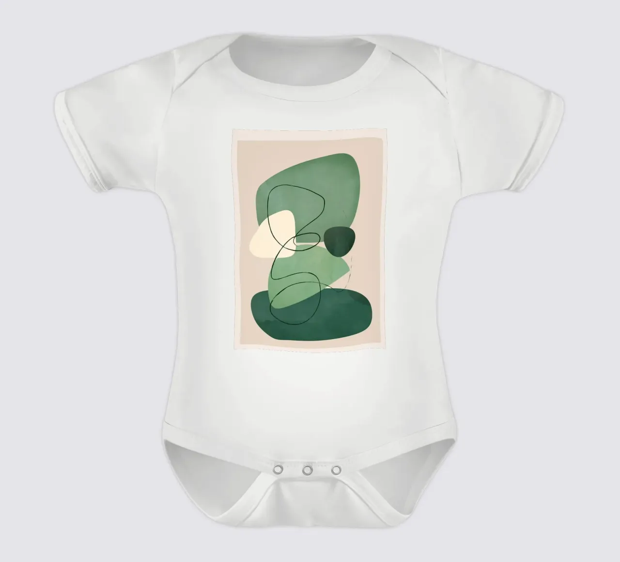 Floating Abstraction 2 body neonato maniche corte da cityart