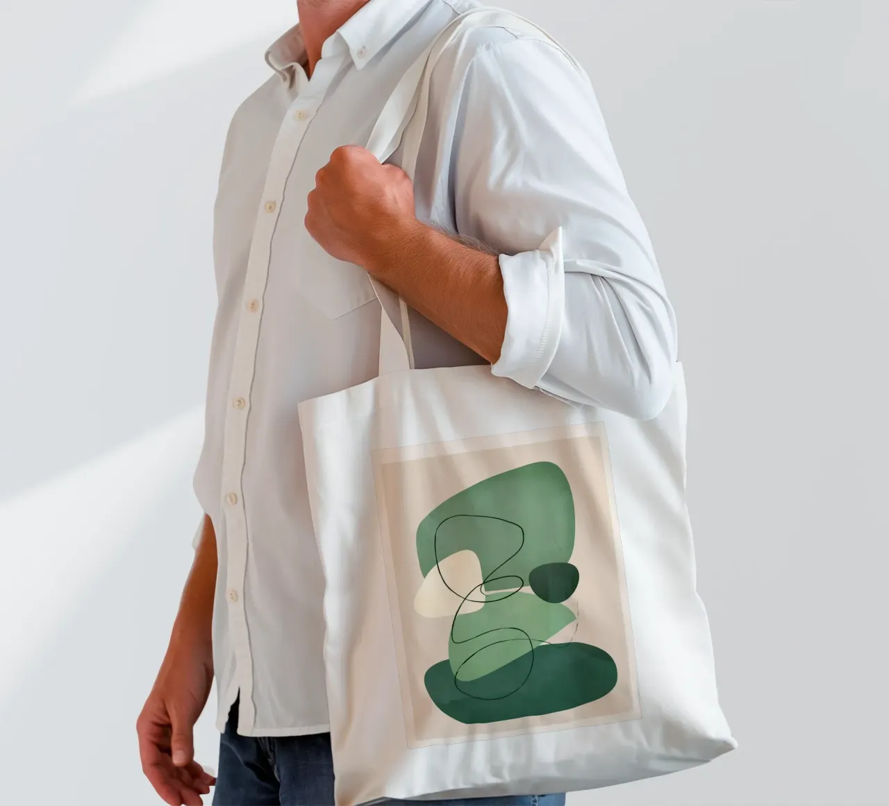 Floating Abstraction 2 borsa in juta da cityart