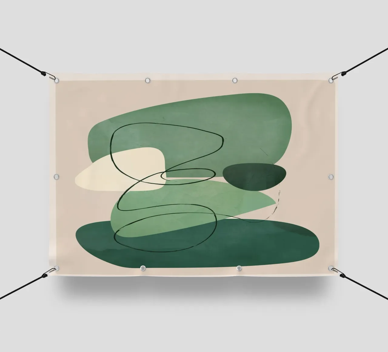 Floating Abstraction 2 telo in pvc da cityart
