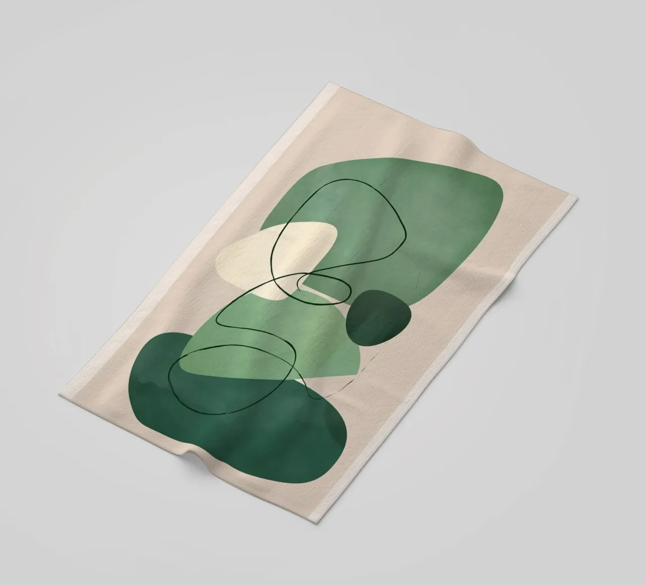 Floating Abstraction 2 beach towel by cityart