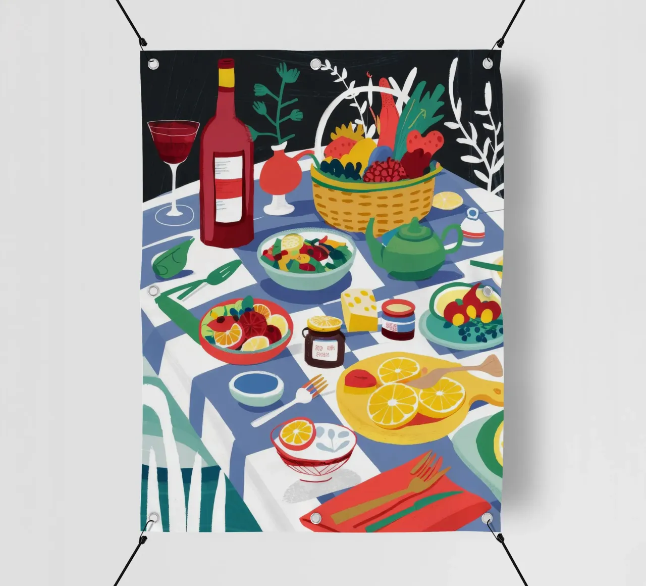 Picnic abbondantemente distribuito telo in pvc da Chroma Haven