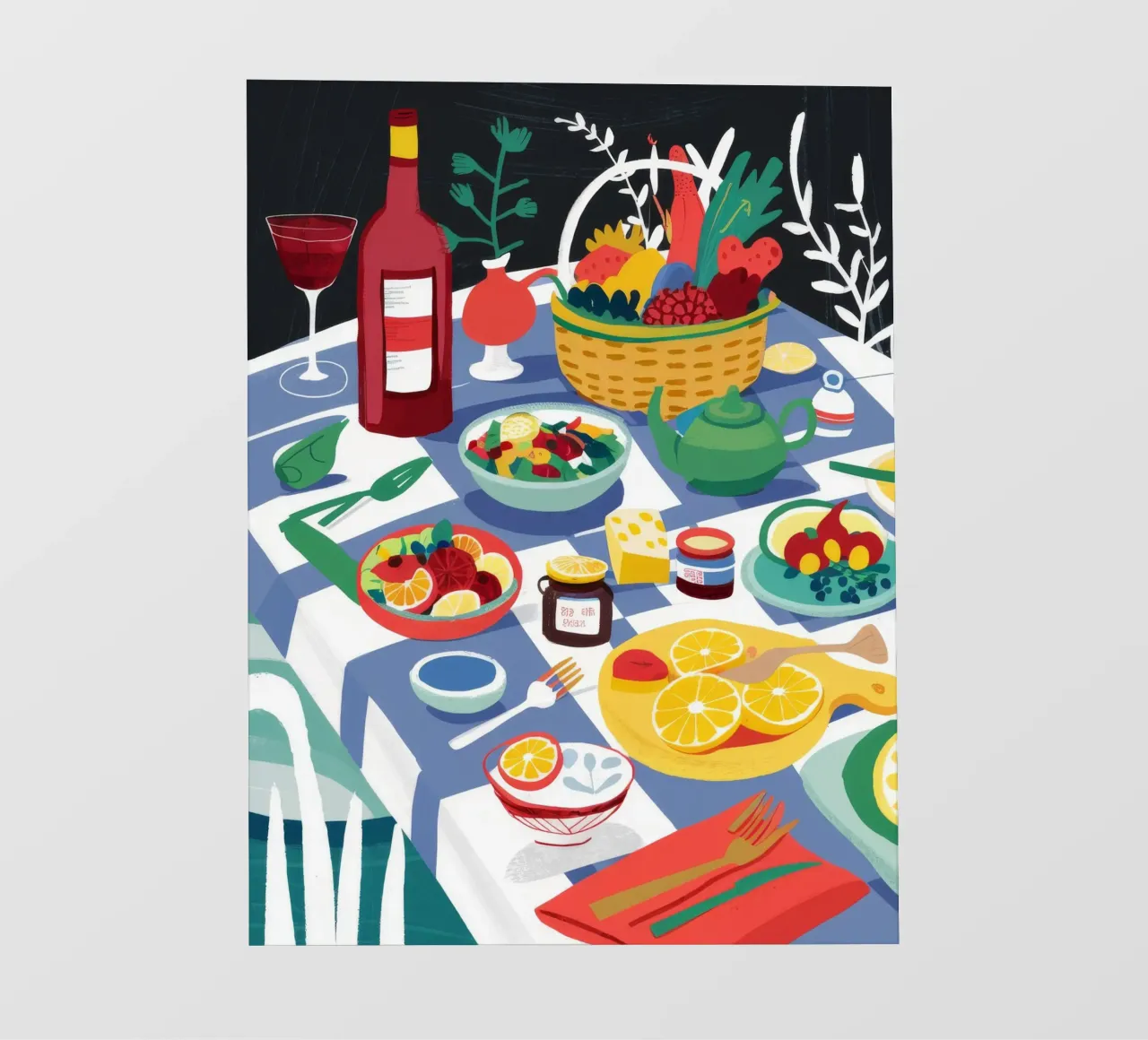 Picnic abbondantemente distribuito telo in pvc da Chroma Haven