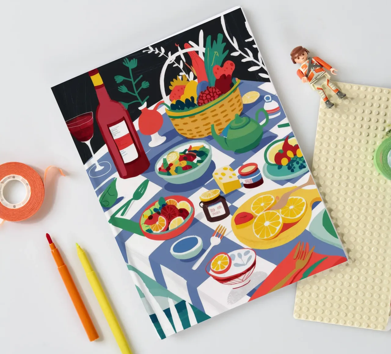 Abundant Picnic Spread notebook by Chroma Haven