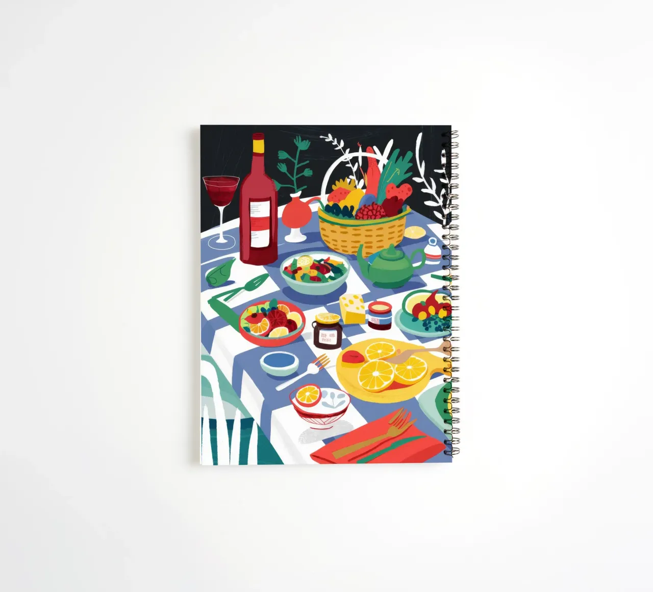 Tartine de pique-nique abondante carnet à spirale de Chroma Haven