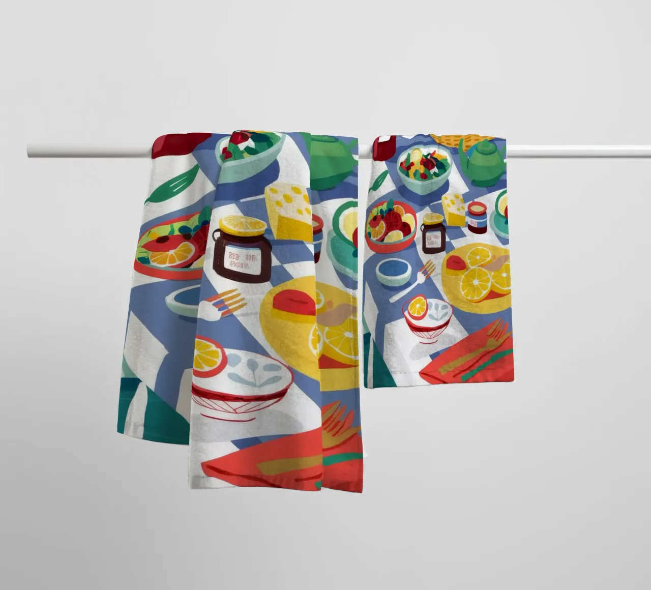 Abundant Picnic Spread towel by Chroma Haven