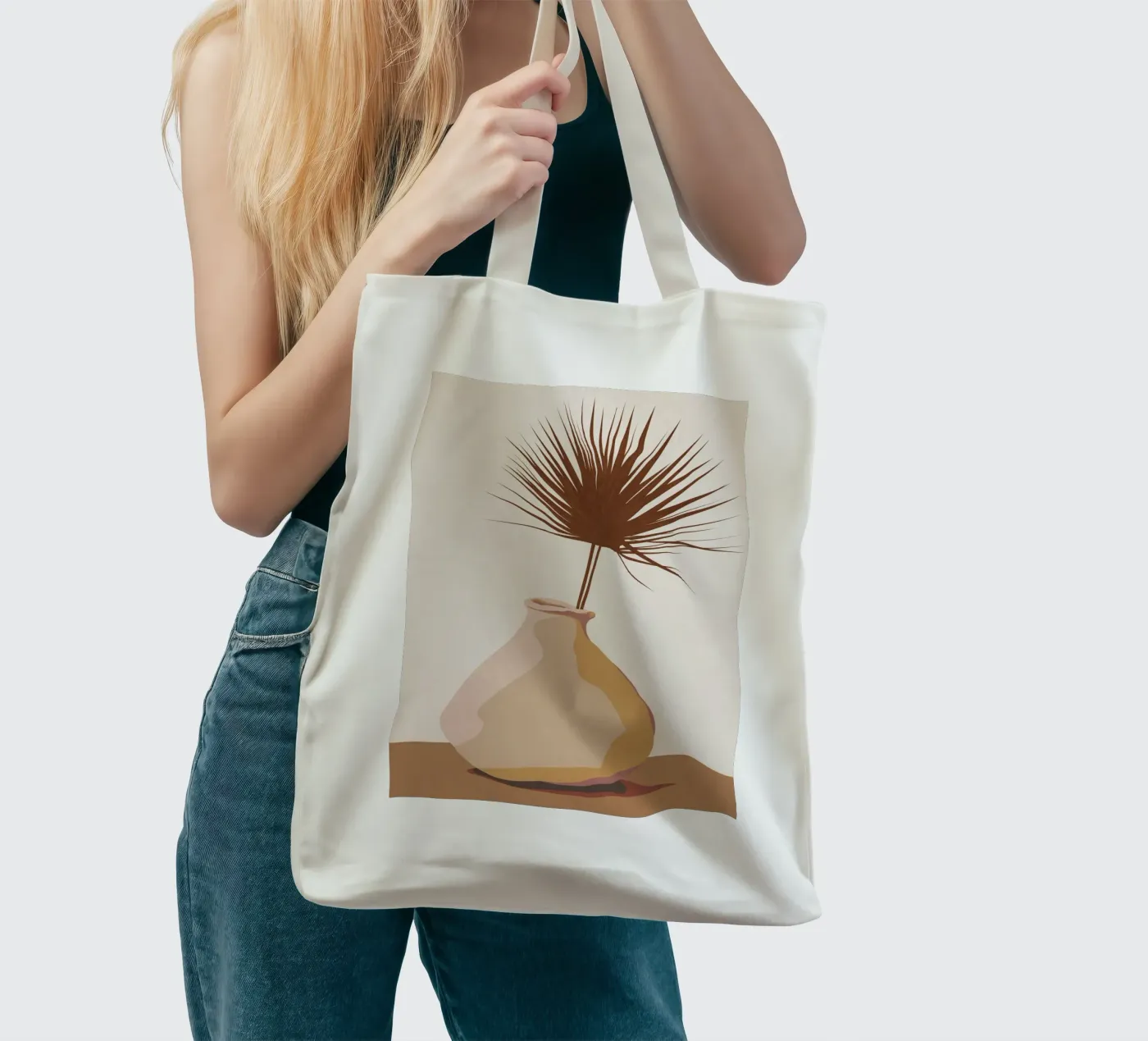 Leaf borsa in juta da cityart