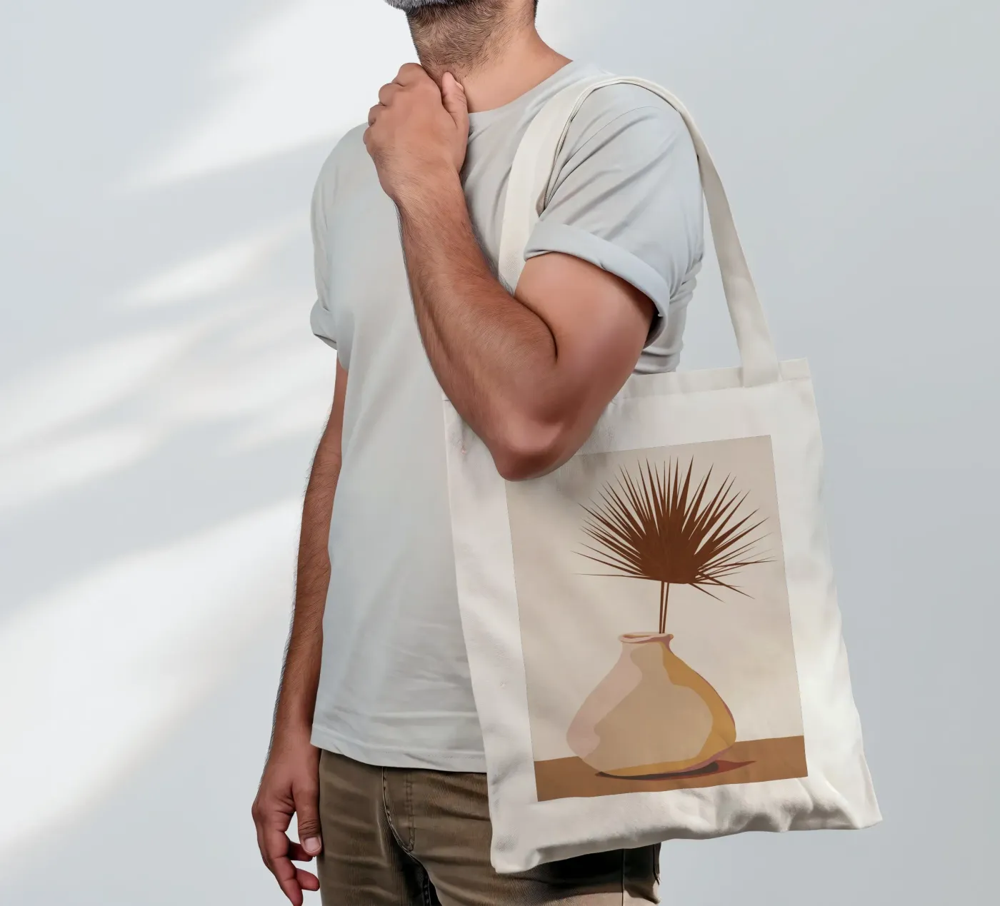 Leaf borsa in juta da cityart