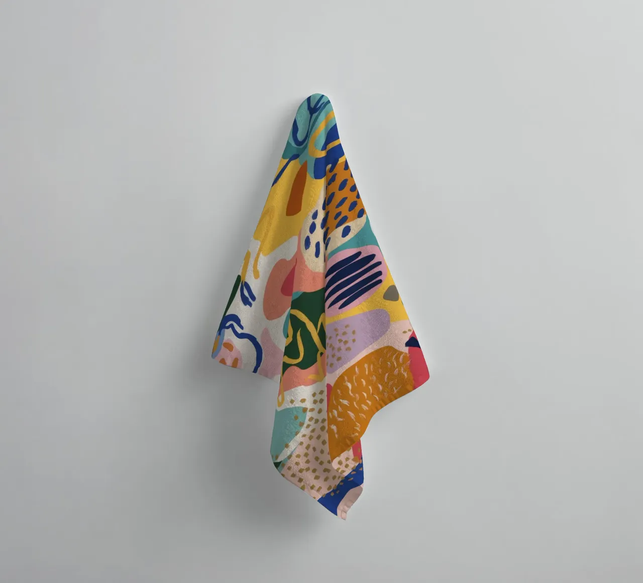 Organic Shape Symphony towel by Chroma Haven
