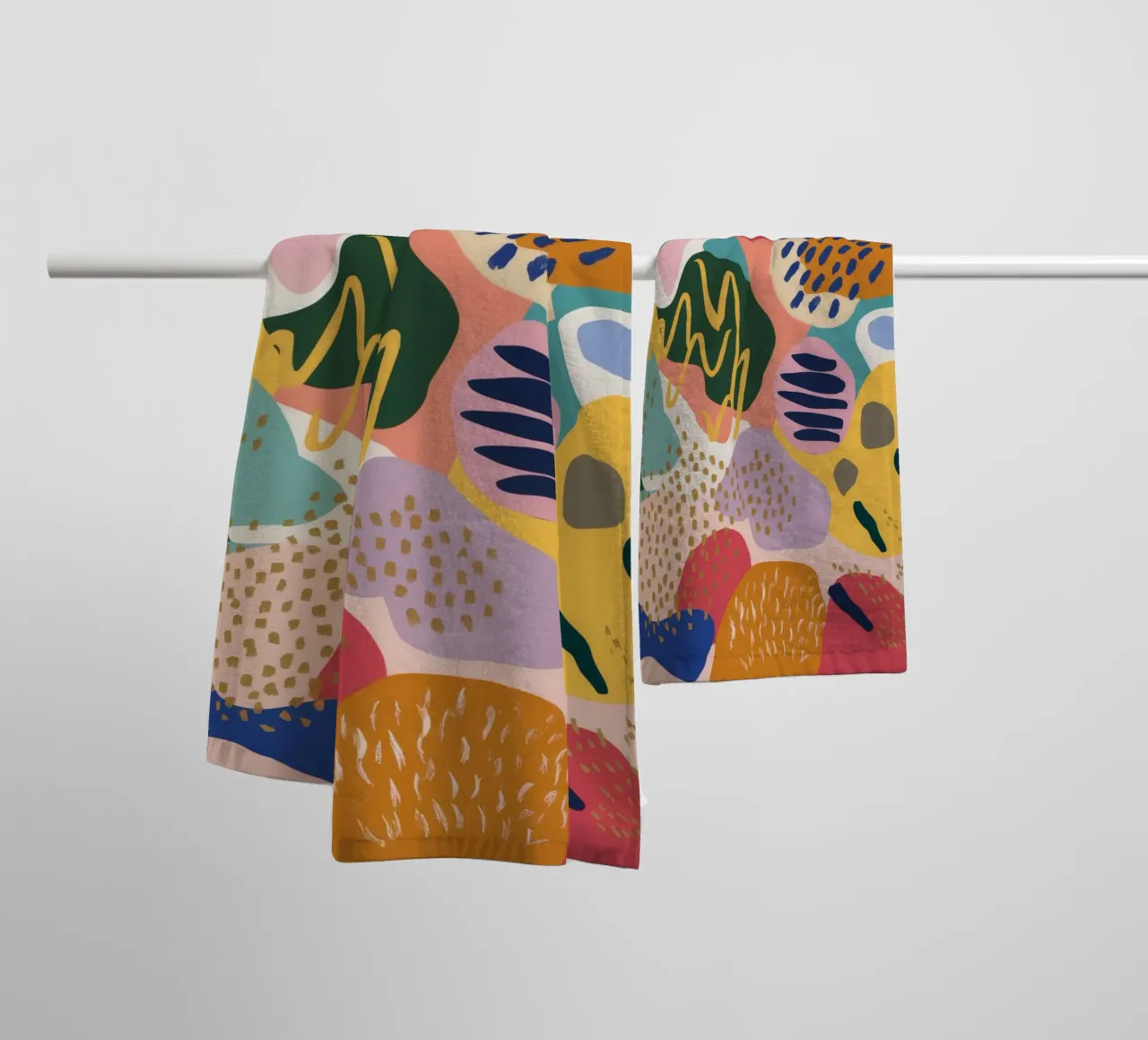 Organic Shape Symphony towel by Chroma Haven