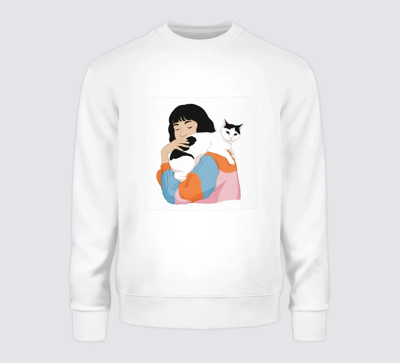 Affection douce pour les chats sweat de Chroma Haven