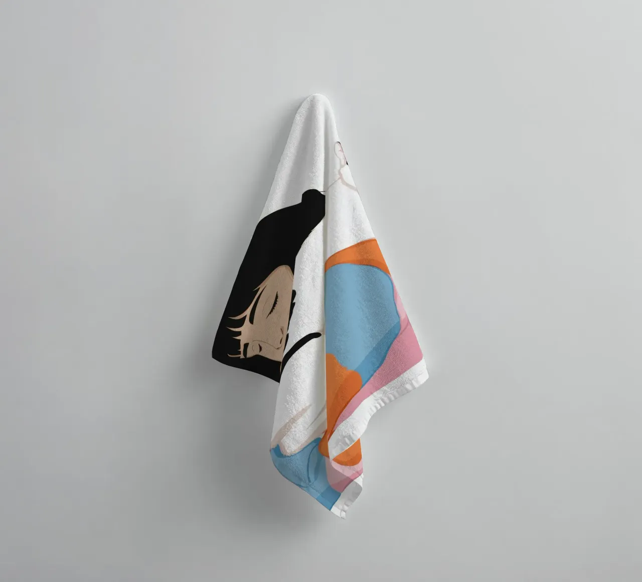 Affection douce pour les chats serviette de bain de Chroma Haven