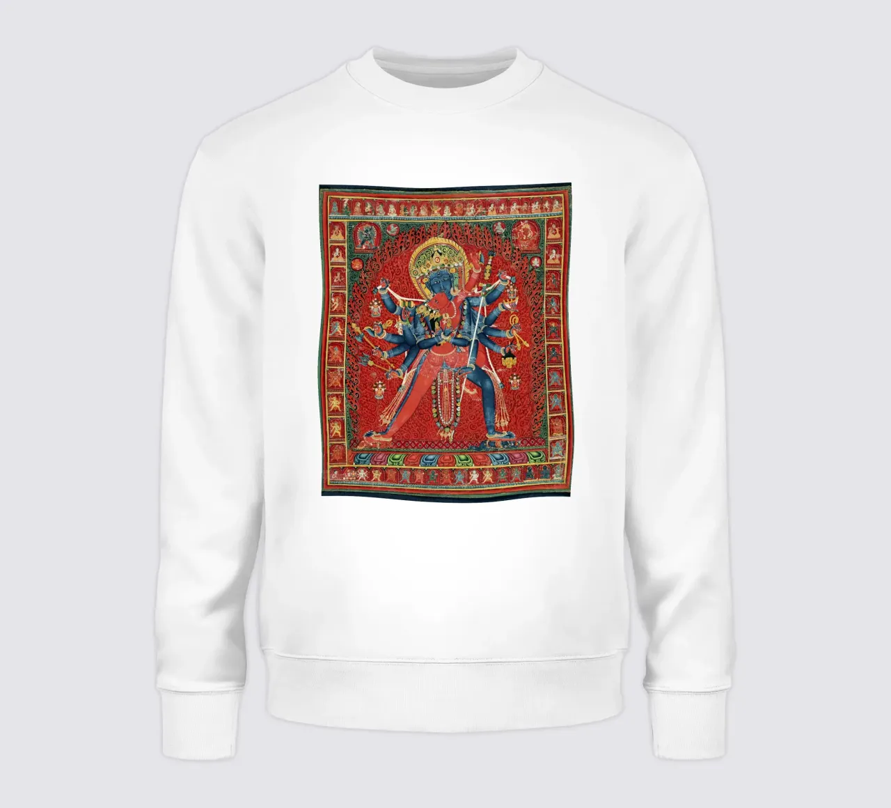 Chakrasamvara e la consorte Vajravarahi (1450-1500 circa) felpa da Venus Art