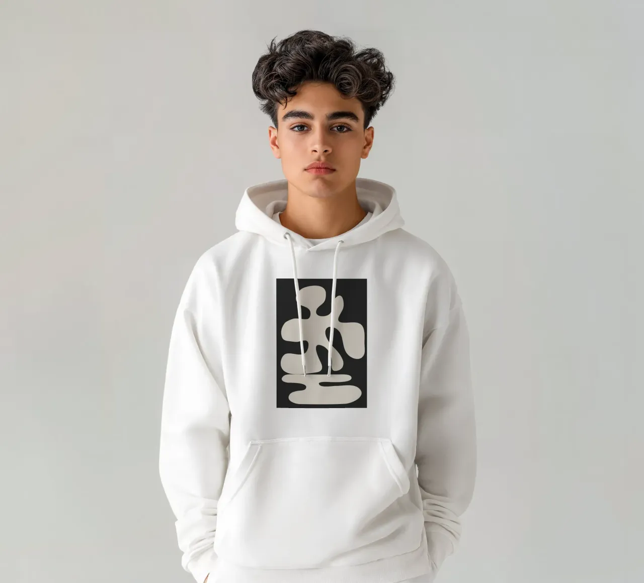 Modern Abstract Shapes 1 hoodie by Nadjaa