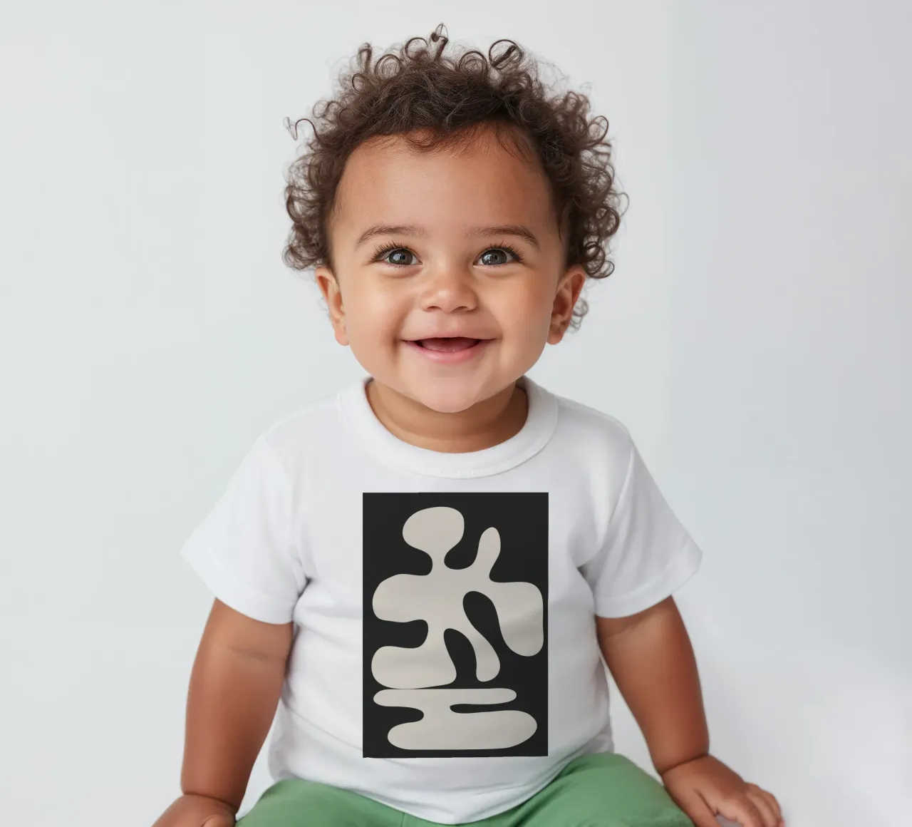 Modern Abstract Shapes 1 baby t-shirt by Nadjaa