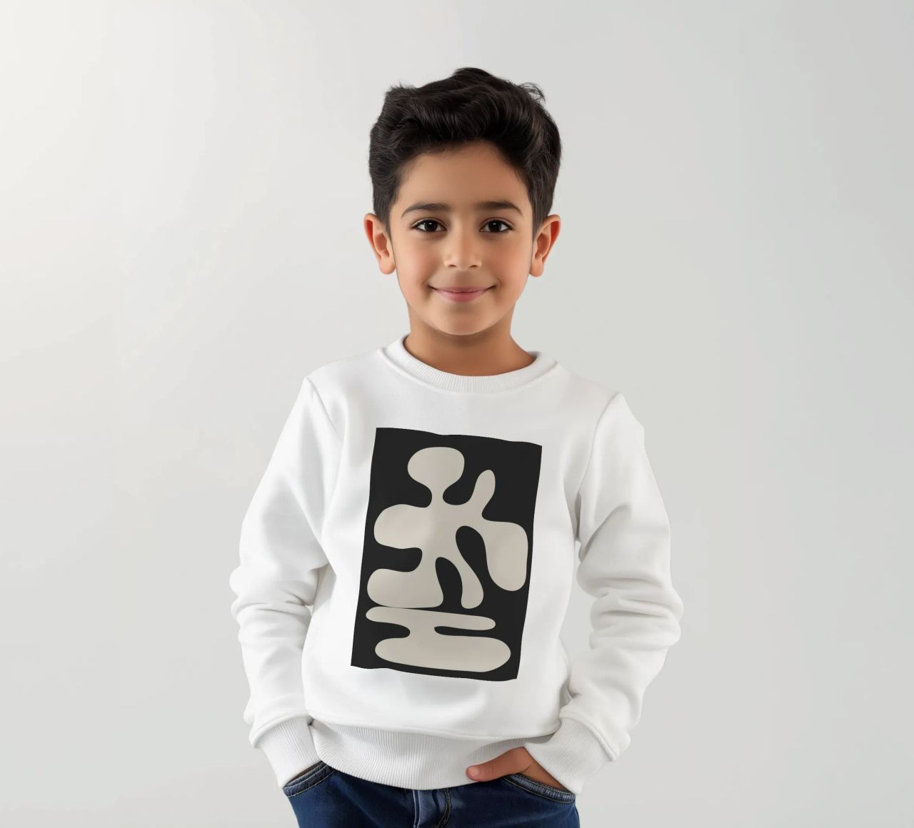 Modern Abstract Shapes 1 felpa bambino da Nadjaa