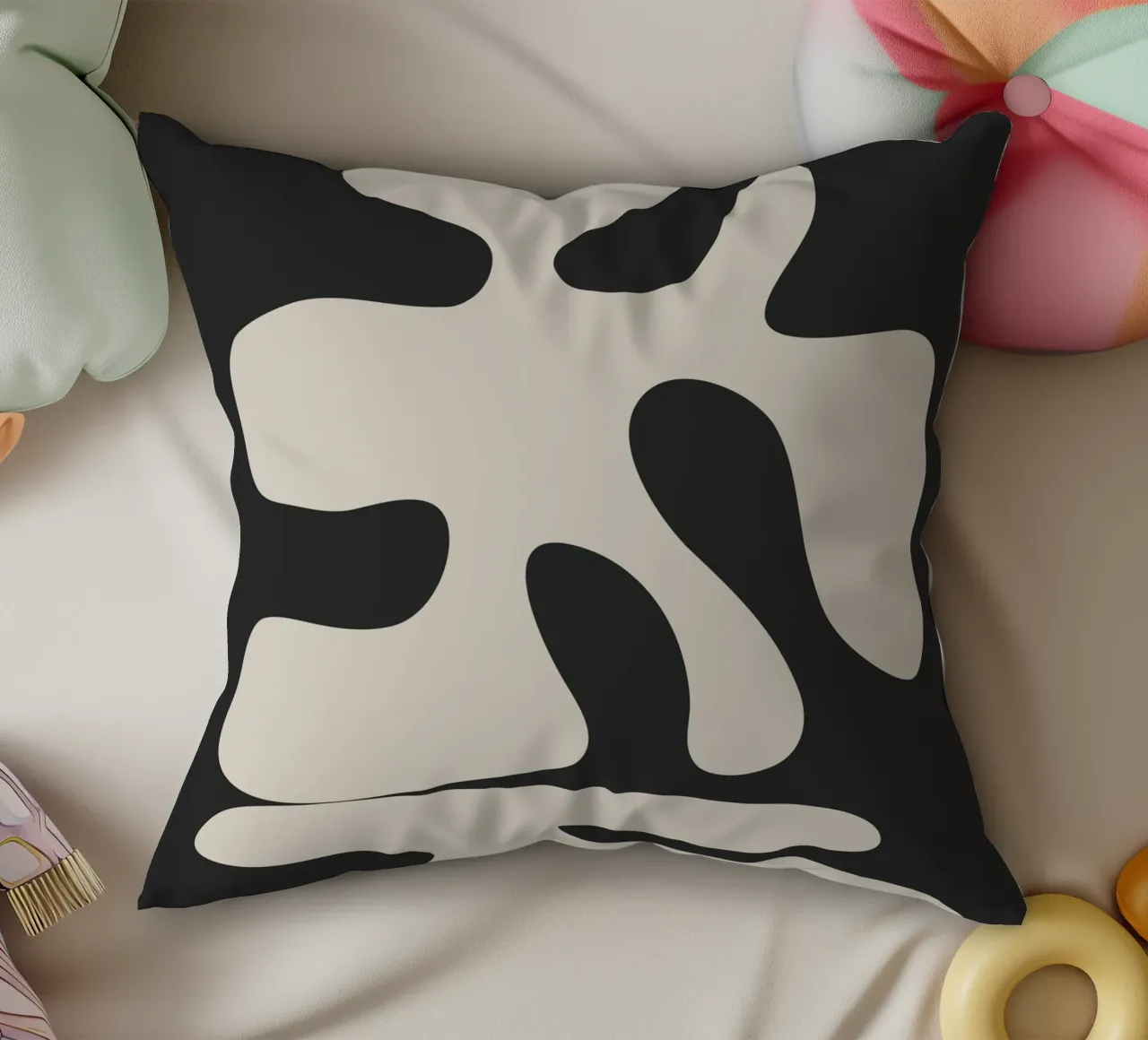 Modern Abstract Shapes 1 cuscino da Nadjaa