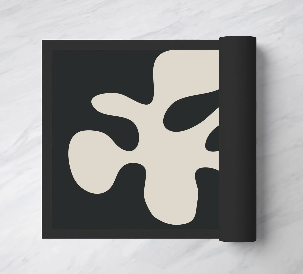 Modern Abstract Shapes 1 doormat by Nadjaa