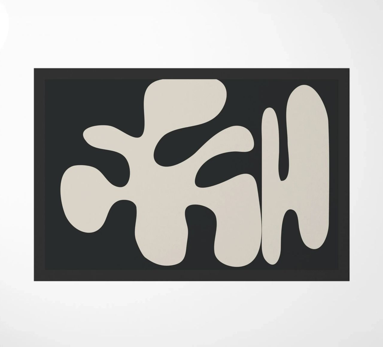 Modern Abstract Shapes 1 doormat by Nadjaa