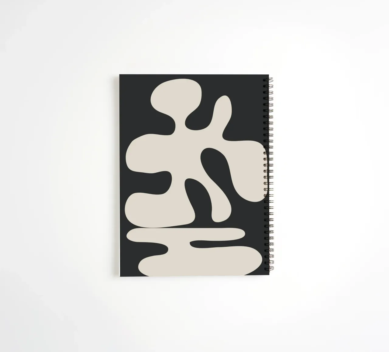 Modern Abstract Shapes 1 spiral notebook by Nadjaa