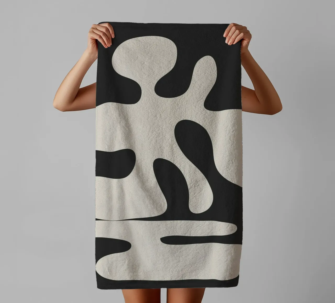 Modern Abstract Shapes 1 towel by Nadjaa