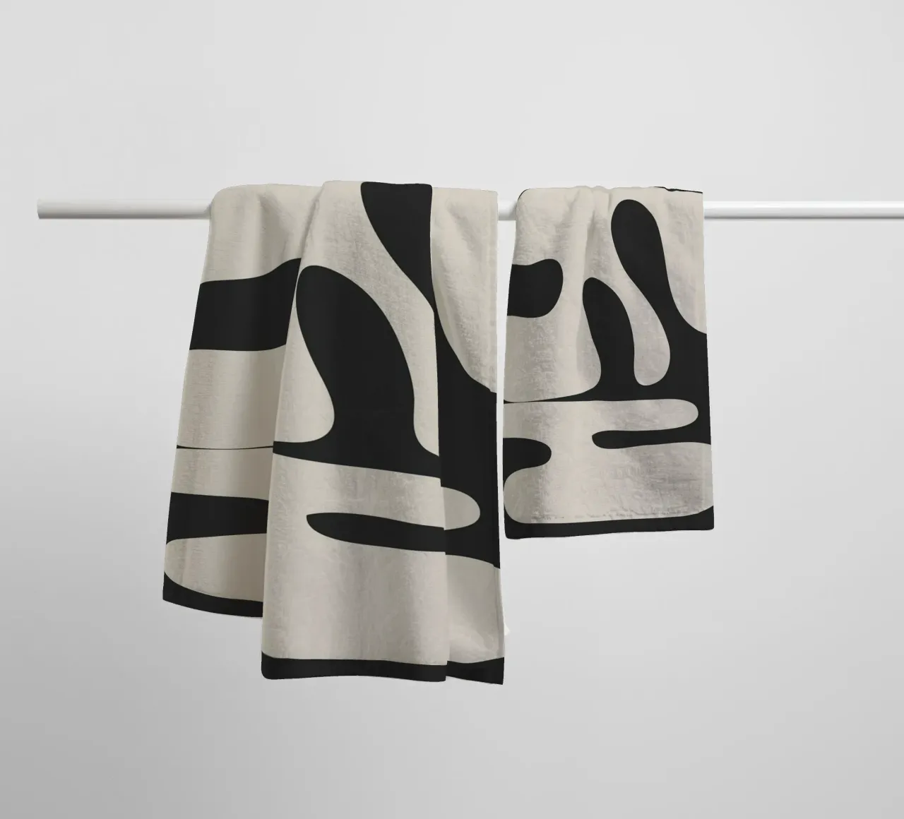 Modern Abstract Shapes 1 towel by Nadjaa