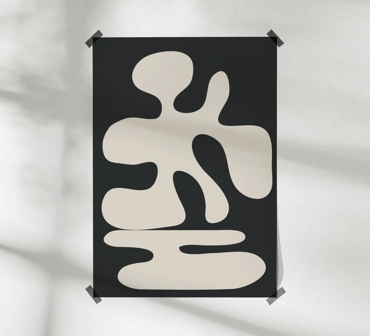 Modern Abstract Shapes 1 carta hahnemühle da Nadjaa