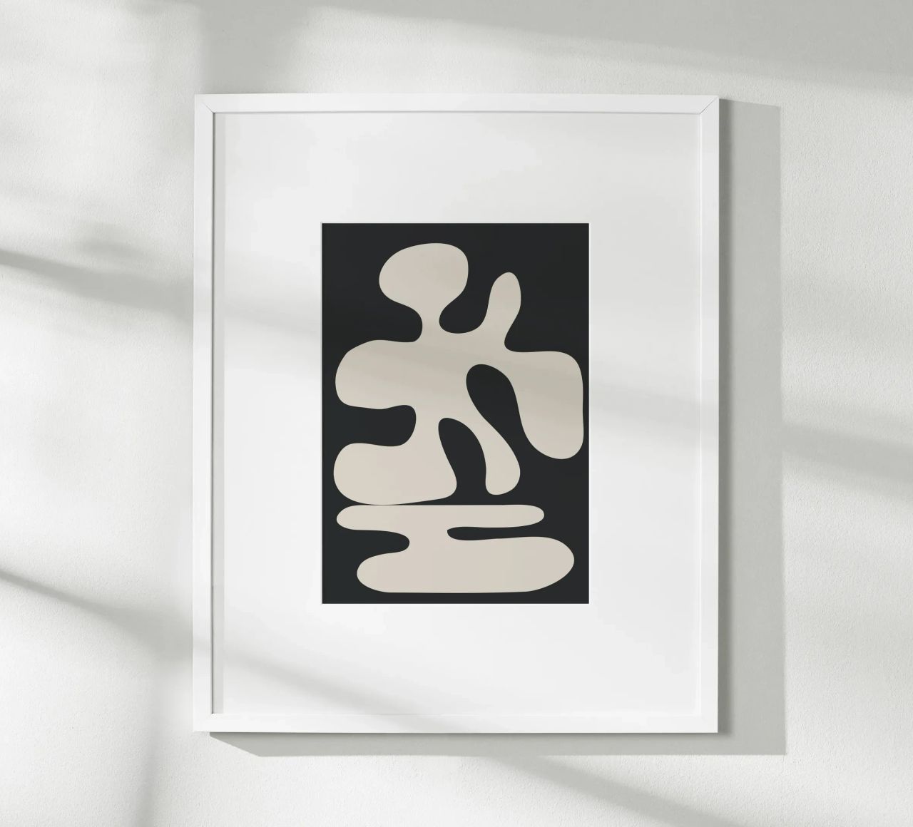 Modern Abstract Shapes 1 poster by Nadjaa