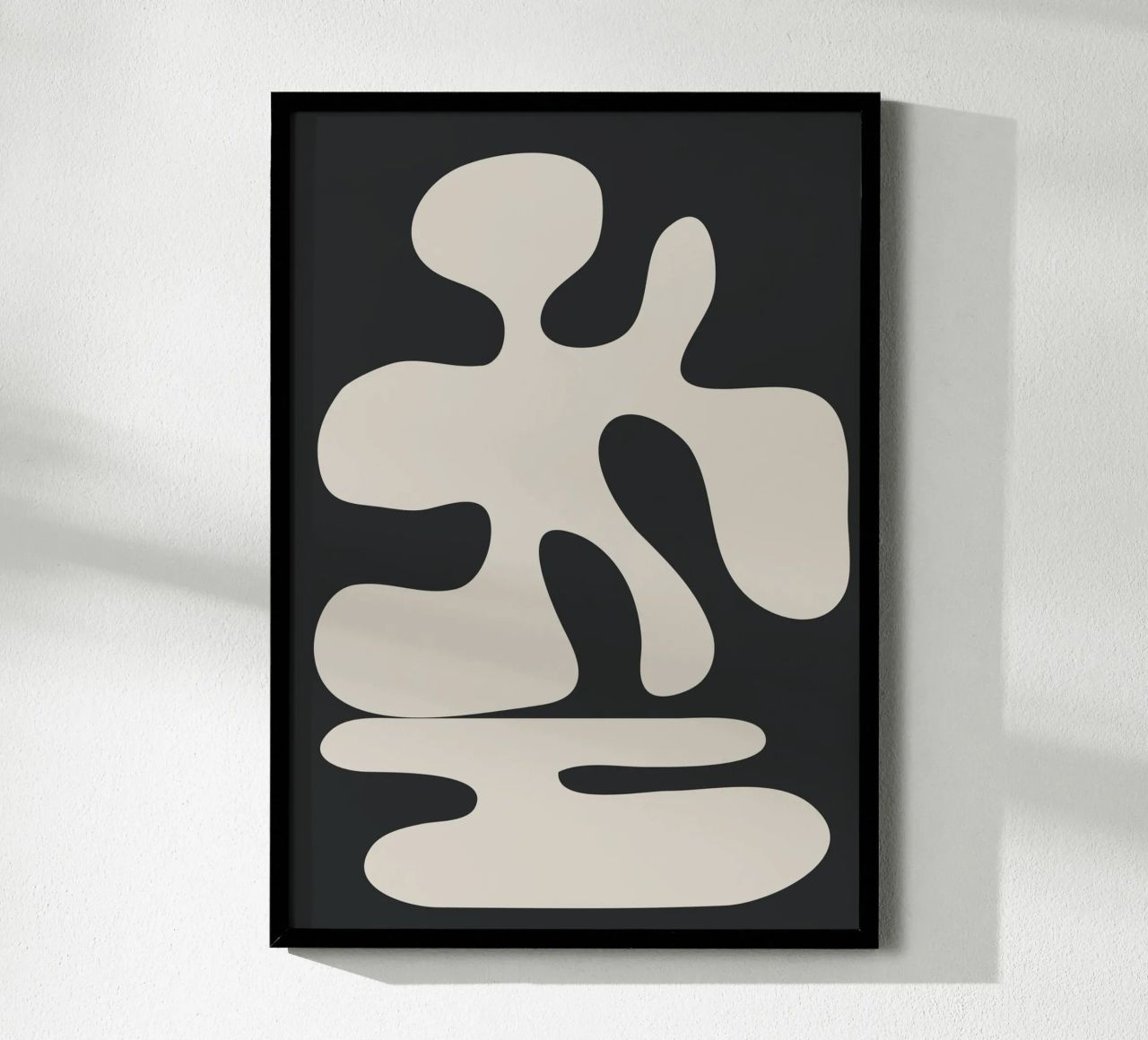 Modern Abstract Shapes 1 poster by Nadjaa